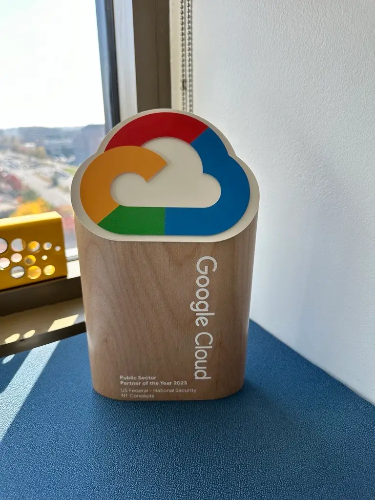 Photo of Google Cloud Public Sector Partner of the Year Award