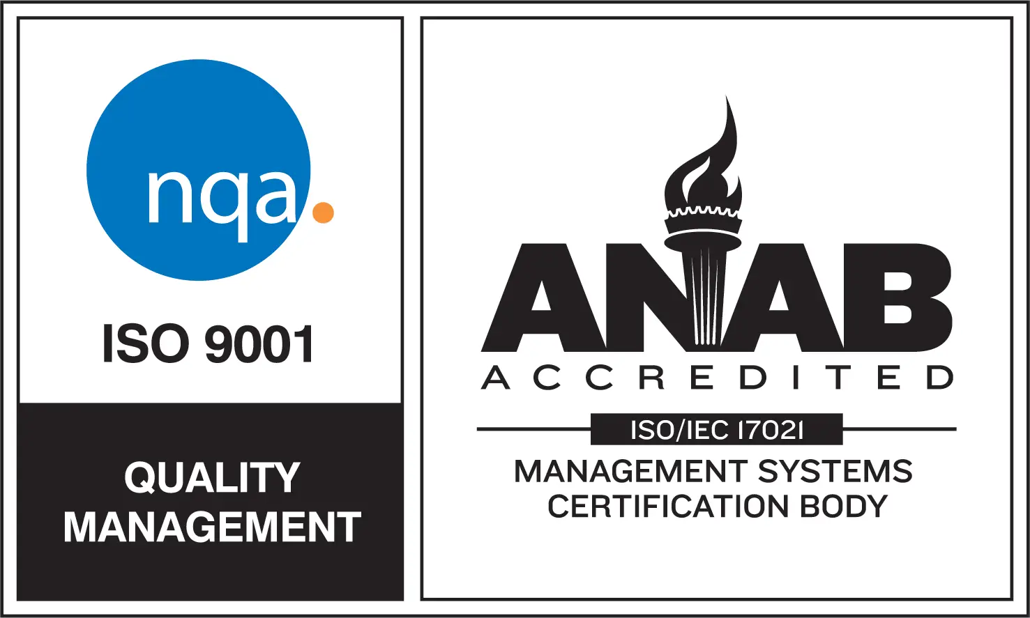 NQA ISO 9001 Certification Mark for Quality Management Systems