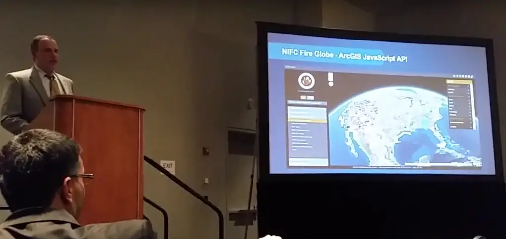 Chris Powell Presenting the NIFC Fire Globe