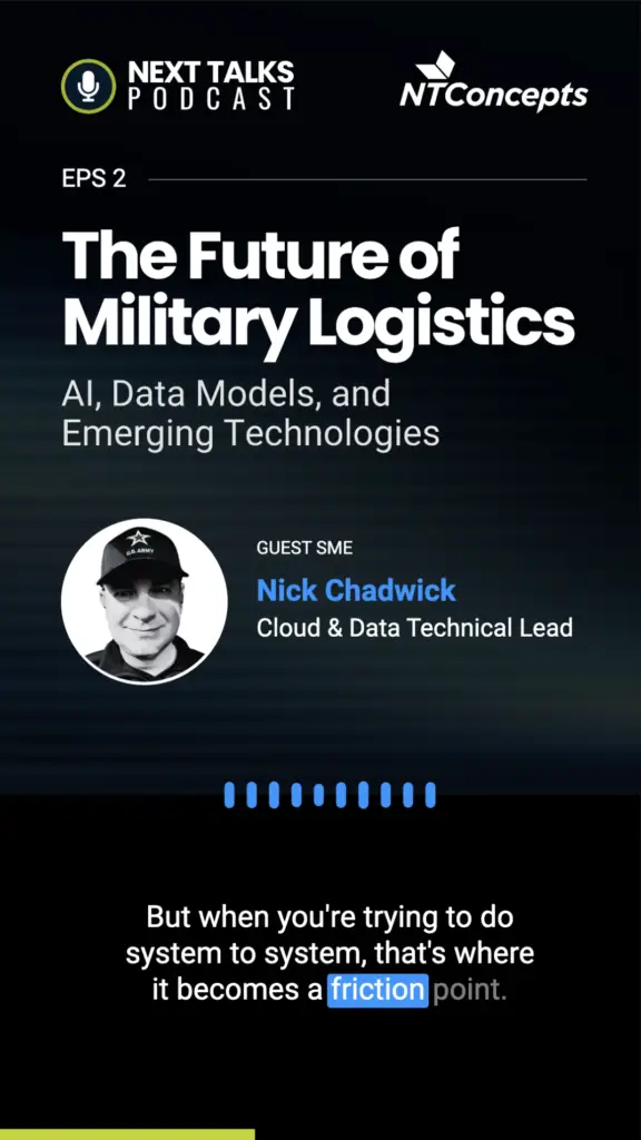 Nick Chadwick discusses the complexities in military supply chain logistics, the importance of transitioning from a network-centric to a data-centric approach, and the role of AI/ML and knowledge graphs for operational efficiency.